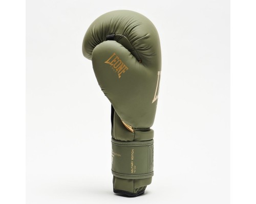Боксерські рукавички Leone GN059G Military Edition Green 12 унцій (GN059G_Green_12oz)
