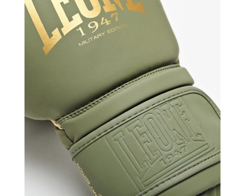 Боксерські рукавички Leone GN059G Military Edition Green 12 унцій (GN059G_Green_12oz)