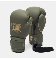 Боксерські рукавички Leone GN059G Military Edition Green 12 унцій (GN059G_Green_12oz)