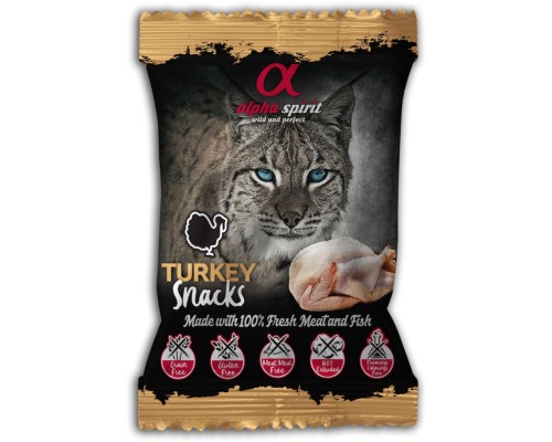 Ласощі для котів Alpha Spirit Turkey Snacks 50 г (8436586310073)
