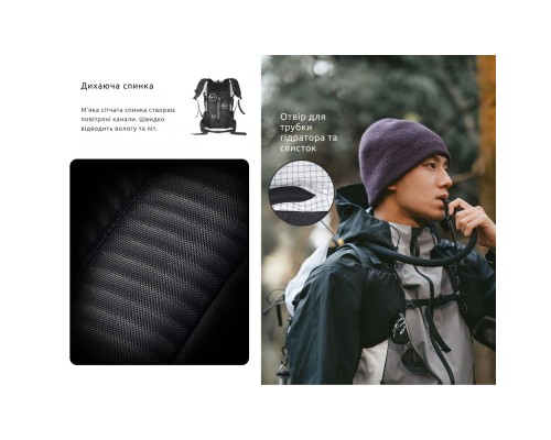 Рюкзак туристичний Naturehike CNK2300016, 30+5 л, коричневий (6976507661133)