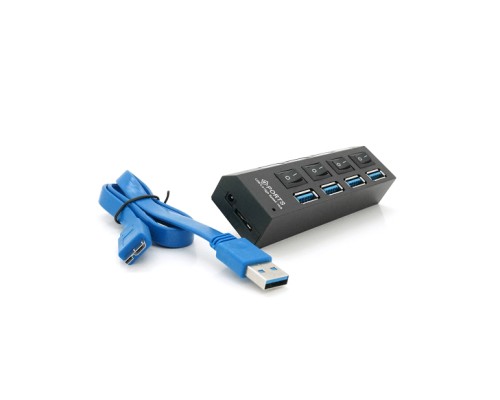 Концентратор Voltronic USB 3.0 to 4xUSB with switches (YT-3H4S/1TB)
