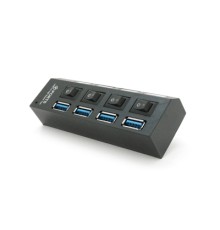 Концентратор Voltronic USB 3.0 to 4xUSB with switches (YT-3H4S/1TB)