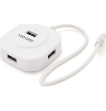 Концентратор VEGGIEG USB-C 4xUSB 2.0 0.2m white (YT-TC-V-C242)