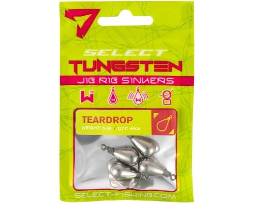 Грузило Select Крапля джиг-ріг вольфрам 7.1g (4 шт/уп) (1870.70.85)