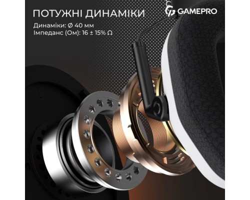 Навушники GamePro Genesis Mercury USB White (HS120W)