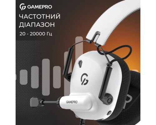 Навушники GamePro Genesis Mercury USB White (HS120W)