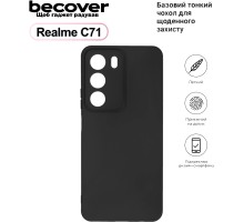 Чохол до мобільного телефона BeCover Silicone Realme C71 Black (713779)