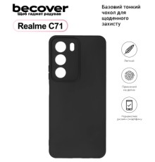 Чохол до мобільного телефона BeCover Silicone Realme C71 Black (713779)