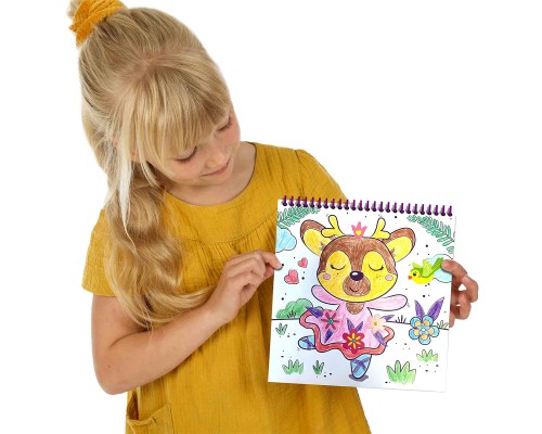 Набір для творчості Ses Creative Книжка-розмальовка 3-в-1 - Чарівний світ (00117S)