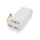 Батарея універсальна ACL 30000mAh, SOLAR, Type-C/Lighting/Micro/USB, White (PW-61)