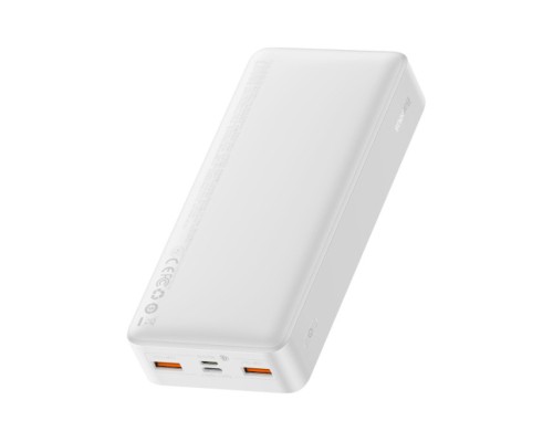 Батарея універсальна Baseus Bipow 20000mAh, Input(microUSB,Type-C), Output(2хUSB,Type-C), White (PPBD20K)