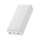 Батарея універсальна Baseus Bipow 20000mAh, Input(microUSB,Type-C), Output(2хUSB,Type-C), White (PPBD20K)
