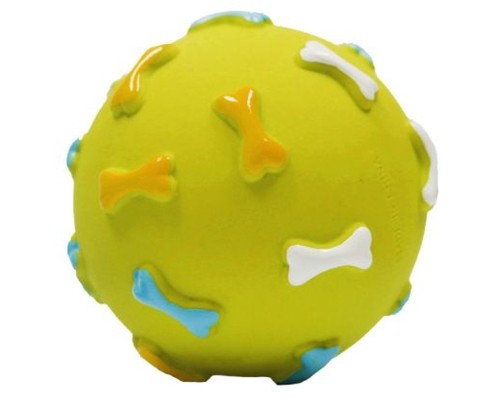 Іграшка для собак MISOKO&CO М'ячик з кісточками зелений 7.6 см (BEITJ00006P-Z)