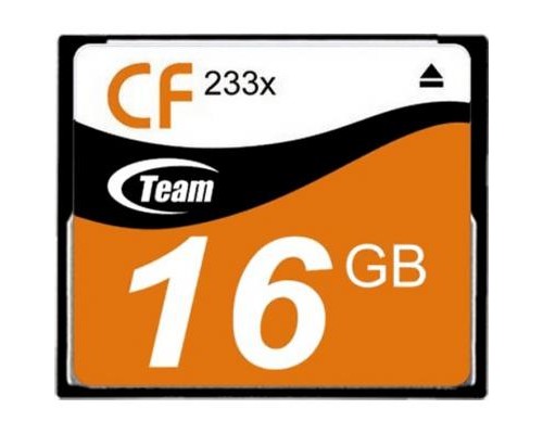 Карта пам'яті Team 16GB Compact Flash 233x (TCF16G23301) Карта пам'яті Team 16GB Compact Flash 233x (TCF16G23301)