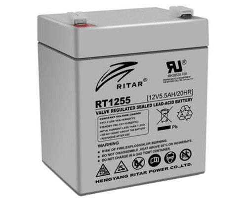 Батарея до ДБЖ Ritar AGM RT1255, 12V-5.5Ah (RT1255) 