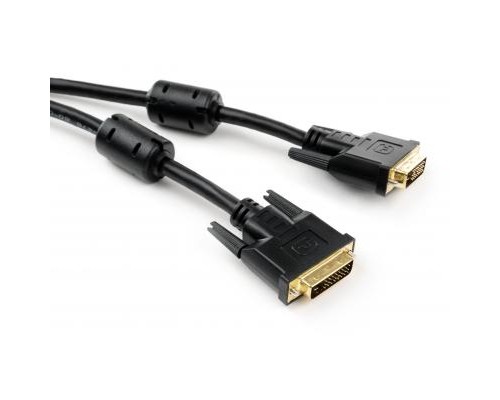 Кабель мультимедійний DVI to DVI 24+1pin 1.8 m Vinga (VCPDCDVIMM1.8BK) 