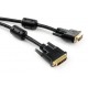 Кабель мультимедійний DVI to DVI 24+1pin 1.8 m Vinga (VCPDCDVIMM1.8BK) 