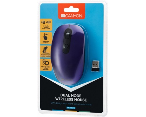 Мишка Canyon CNS-CMSW09V Wireless Violet (CNS-CMSW09V)