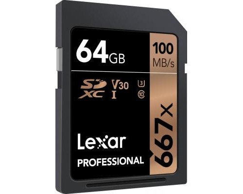 Карта пам'яті Lexar 64GB SDXC class 10 UHS-I U3 V30 667x Professional (LSD0667064G-BNNNG)