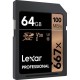 Карта пам'яті Lexar 64GB SDXC class 10 UHS-I U3 V30 667x Professional (LSD0667064G-BNNNG)