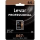 Карта пам'яті Lexar 64GB SDXC class 10 UHS-I U3 V30 667x Professional (LSD0667064G-BNNNG)