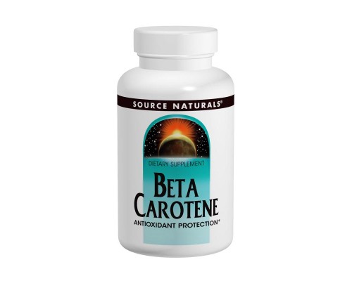 Вітамін Source Naturals Бета Каротин (Вітамін А) 25000IU, 100 желатинових капсул (SN0403)