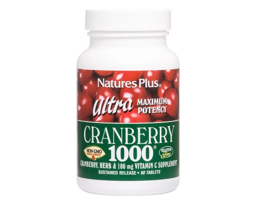 Трави Natures Plus Ультра Журавлина, 90 Таблеток Повільного Вивільнення (NTP3953)