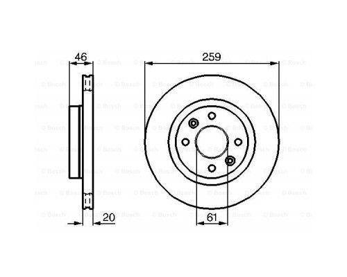 Гальмівний диск Bosch 0 986 478 270