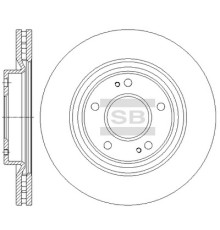 Гальмівний диск HI-Q SD4336