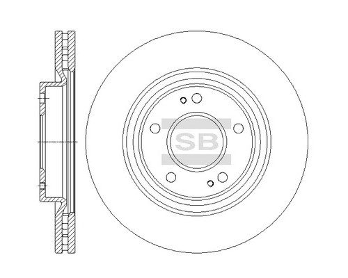Гальмівний диск HI-Q SD4336