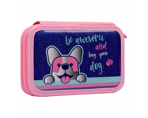 Пенал 1 вересня Corgi HP-01 подвійний (532959)