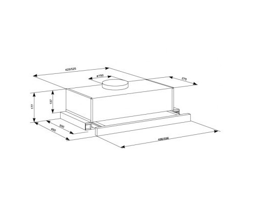 Витяжка кухонна Eleyus BREEZE 700 60 BG