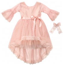 Плаття дитяче Tivido святкове з прикрасою (1866-128G-pink)