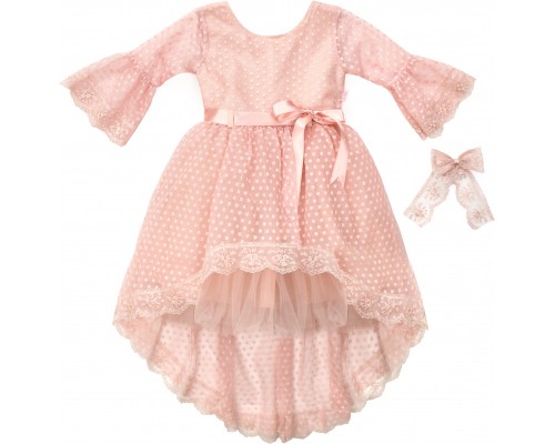 Плаття дитяче Tivido святкове з прикрасою (1866-128G-pink)