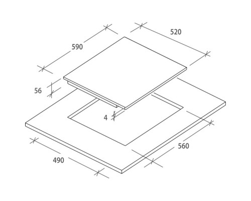 Варочна поверхня Candy CIS642SCTT/4U
