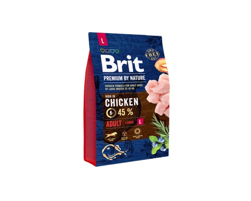 Сухий корм для собак Brit Premium Dog Adult L 3 кг (8595602526444)