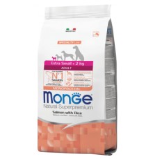 Сухий корм для собак Monge Extra Small Adult Salm/Rice зі смаком лосося 800 г (8009470011457)