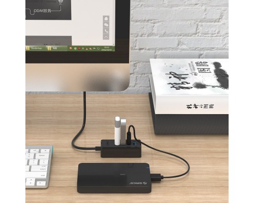 Концентратор Orico USB 3.0 4 port (W5P-U3-030-BK-BP) (CA912735)