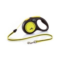 Повідок для собак Flexi New Neon S трос 5 м (чорний) (4000498025215)