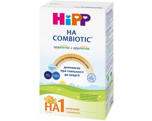 Дитяча суміш HiPP 1 Гіпоалергенна HA Combiotic початкова 350 г (9062300137658)