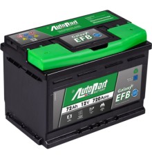 Акумулятор автомобільний AutoPart 72 Ah/12V  Galaxy EFB_Start-Stop (ARL072-EFB)