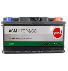 Акумулятор автомобільний Vesna 95 Ah/12V AGM Euro (314 090)