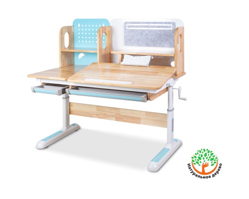 Парта Mealux Winnipeg Wood Blue (BD-640 Wood BL)