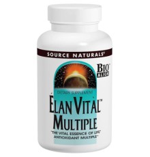 Мультивітамін Source Naturals Мультивітаміни, Elan Vital Multiple, 90 таблеток (SNS-00060)
