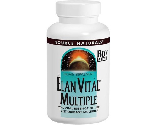 Мультивітамін Source Naturals Мультивітаміни, Elan Vital Multiple, 90 таблеток (SNS-00060)