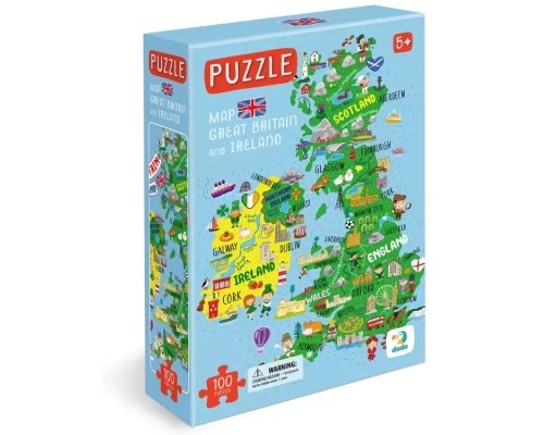Пазл DoDo Мапа Великобританії та Ірландії (301160)