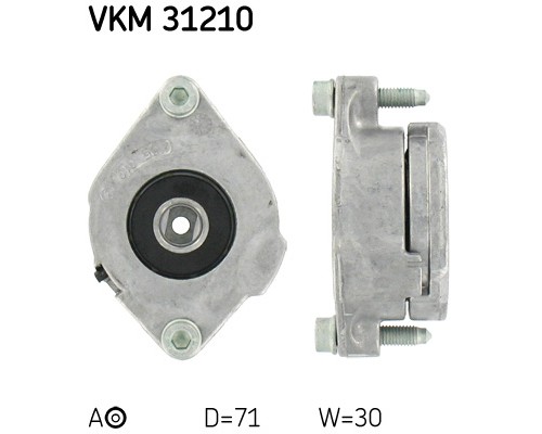 Натягувач ременя з роликом SKF VKM 31210