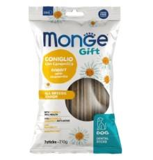 Ласощі для собак Monge Gift Dog All breeds кролик з ромашкою 210 г (8009470085595)