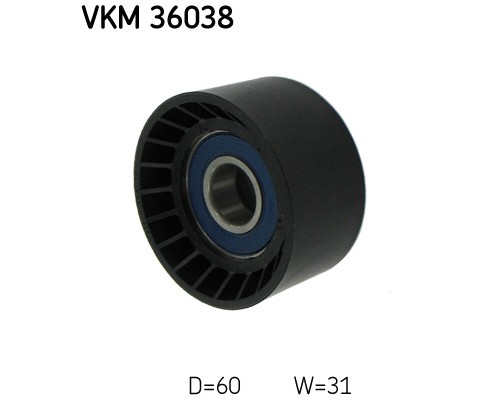 Ролик натягувача ременя SKF VKM 36038